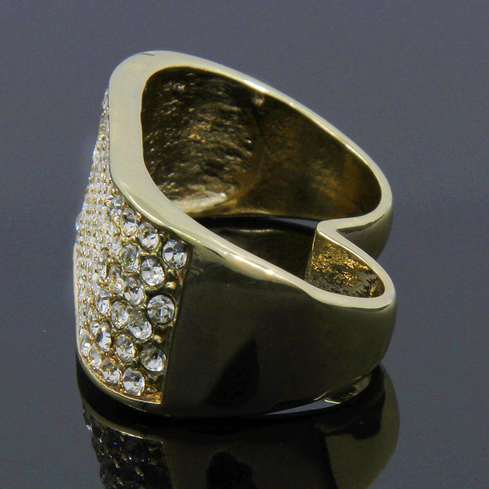 GOLD 2 FINGER KNUCKLE ICED