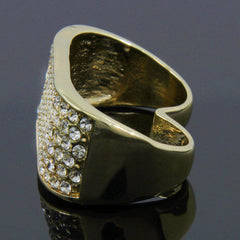 GOLD 2 FINGER KNUCKLE ICED