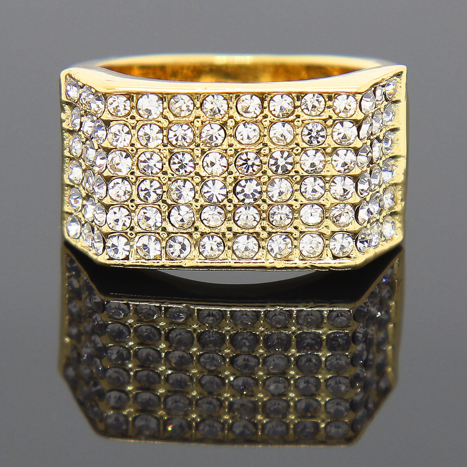 GOLD 6 ROW RECTANGLE
