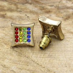 Cz Rainbow Kite GOLD FILLED EARRINGS