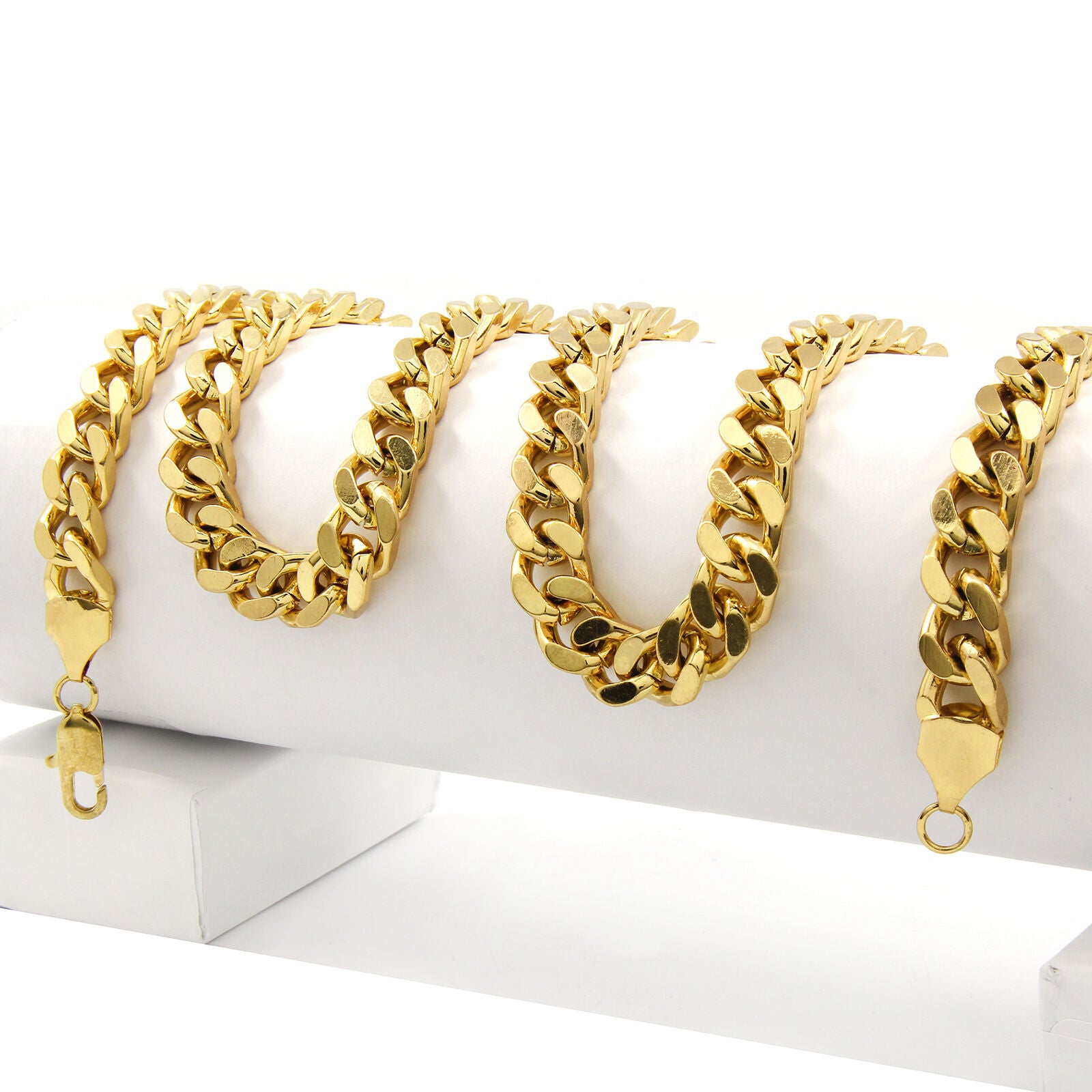 Gold Basketball Pendant Necklace – 10mm Miami Cuban Link Chain (30")