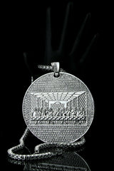 LAST SUPPER PENDANT 18" TENNIS CHAIN WITH GOLD