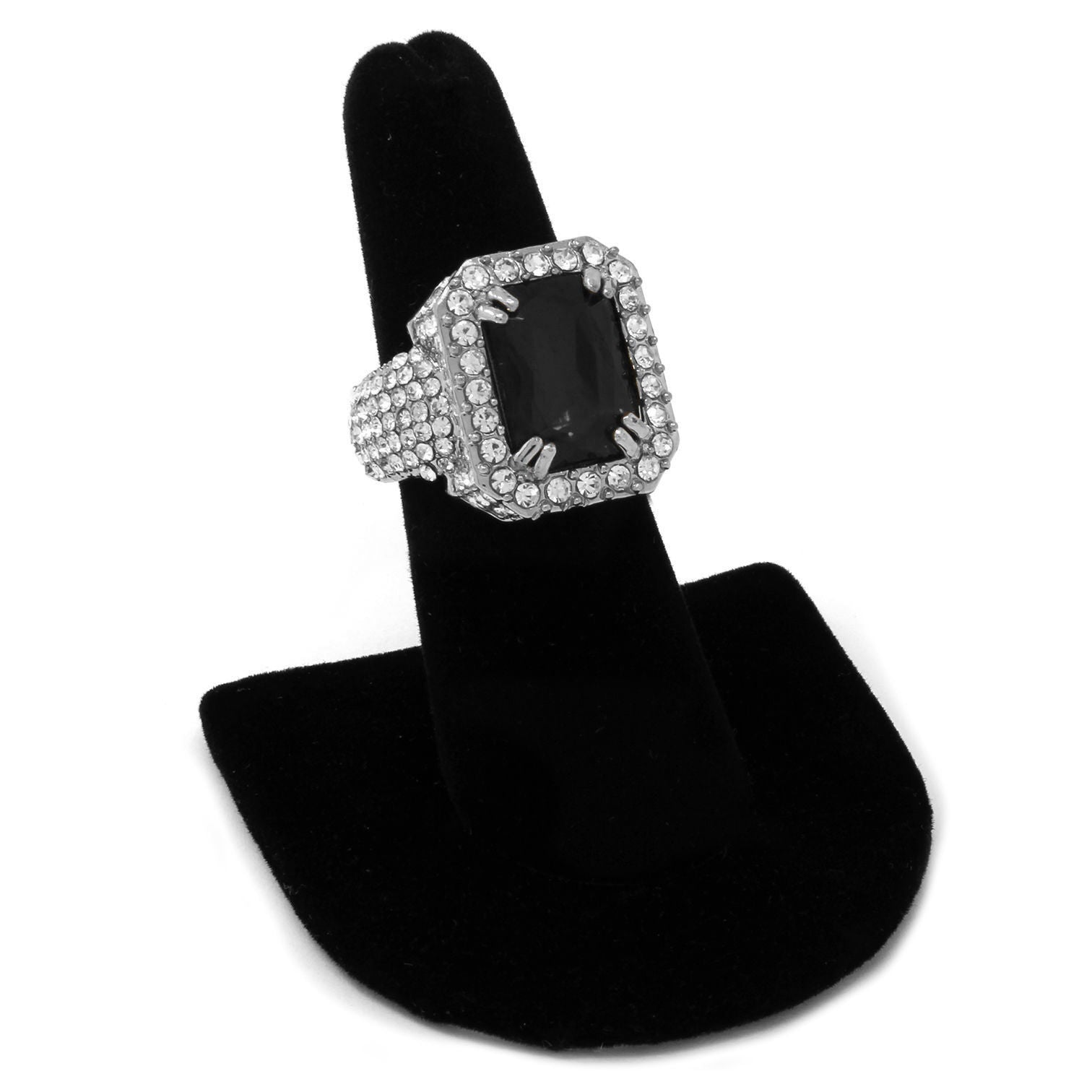 SILVER BLACK RUBY ICED