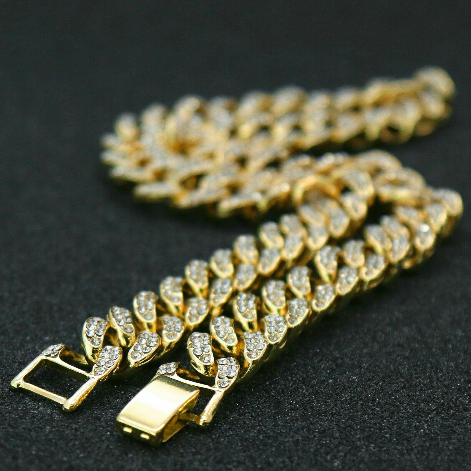 Tear Jesus Face Pendant & Iced Cuban Chain – Hip Hop CZ Necklace 18"-24"