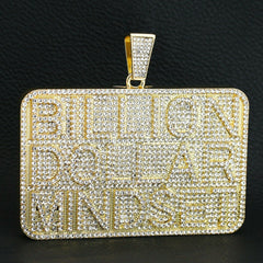3PC XXL Billion Dollar Pendant & Iced Cuban Chain Set 18"/20" – Hip Hop Bling