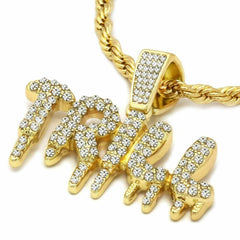 Trill Drip 4 Pcs Set Cuban, Tennis & Rope Chain Bundle Gold PT