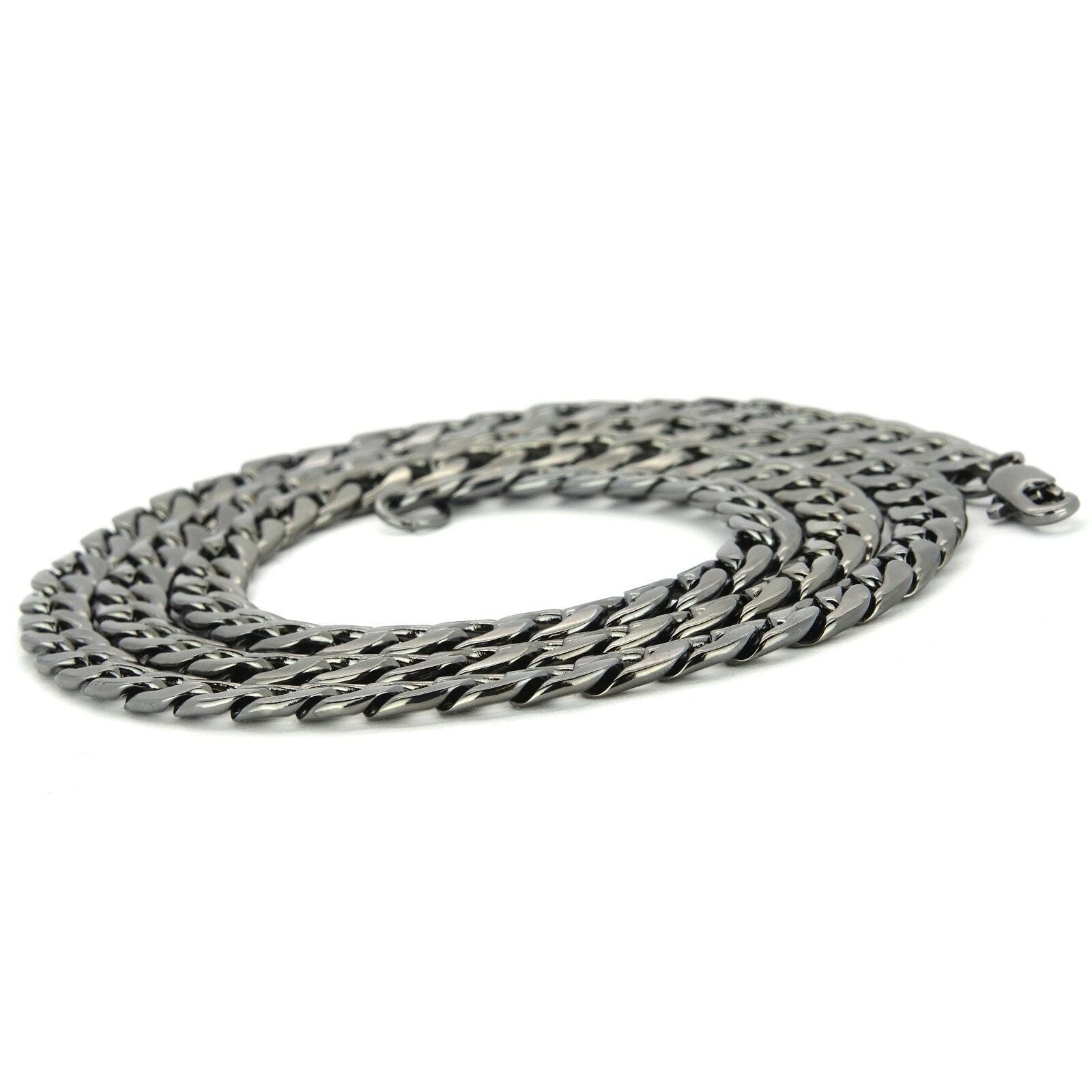 Guadalupe Pendant 4mm 24" Cuban Chain Hema Plated