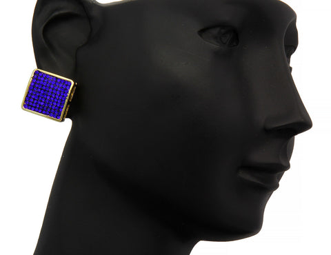 Blue Cz Dome Curved 10 Row