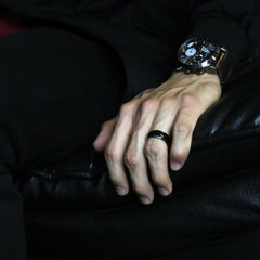 BLACK SST MIRROR CURVED