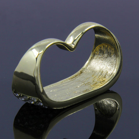 GOLD 2 FINGER KNUCKLE ICED