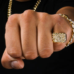 GOLD 6 SLASH ROW RECTANGLE