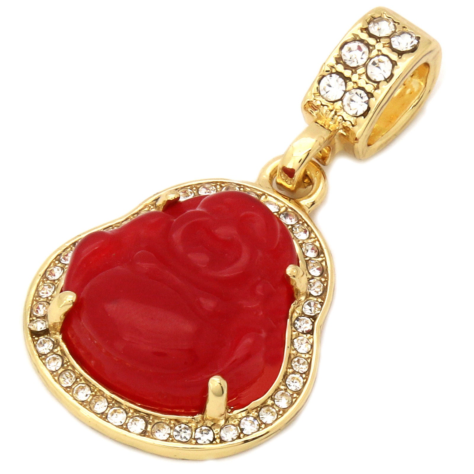 BUDDHA PENDANT ON FIGARO CHAIN