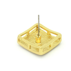 Blue Cz Dome Curved 10 Row