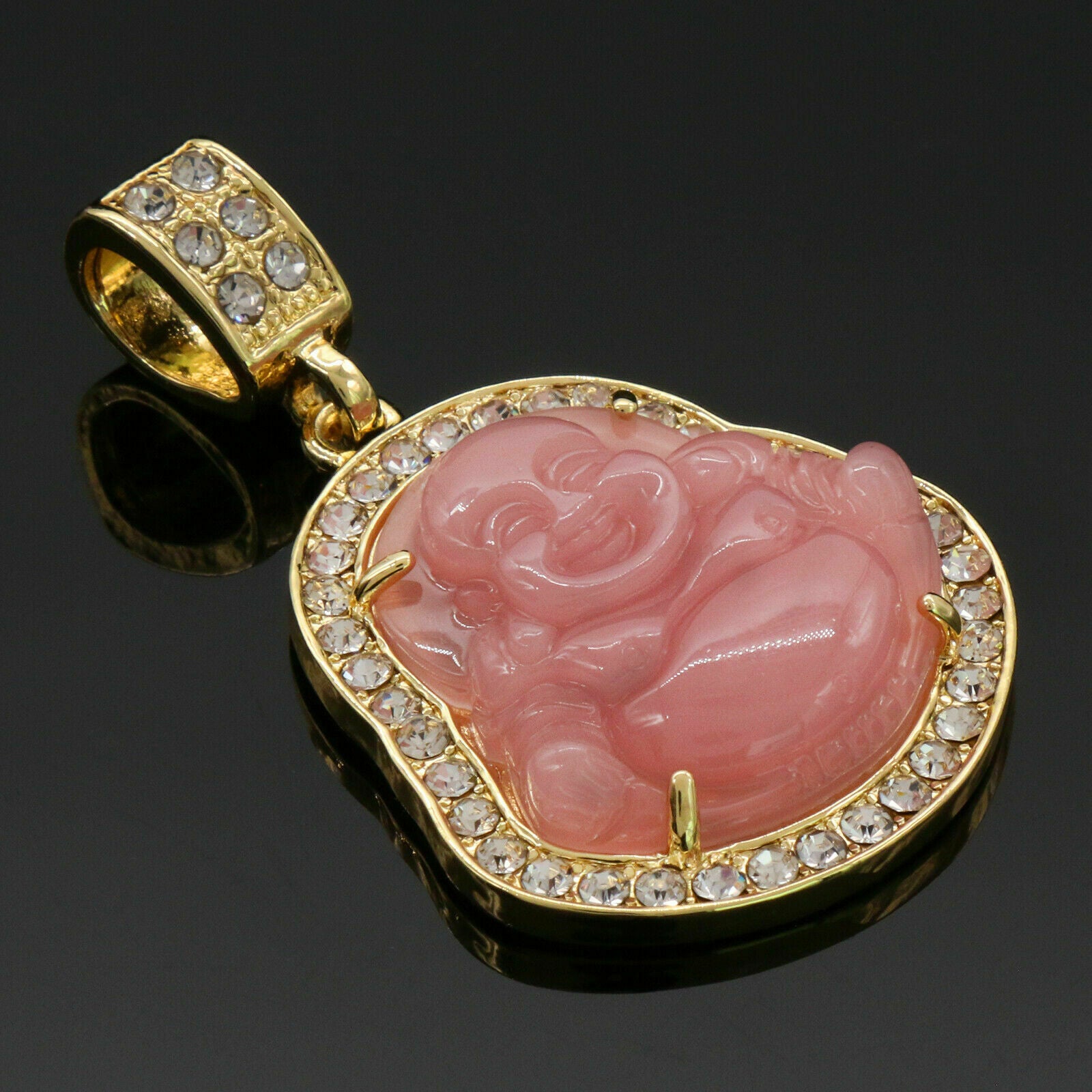 Pink Buddha 4 Pcs Set Cuban, Tennis & Rope Chain Bundle Gold PT