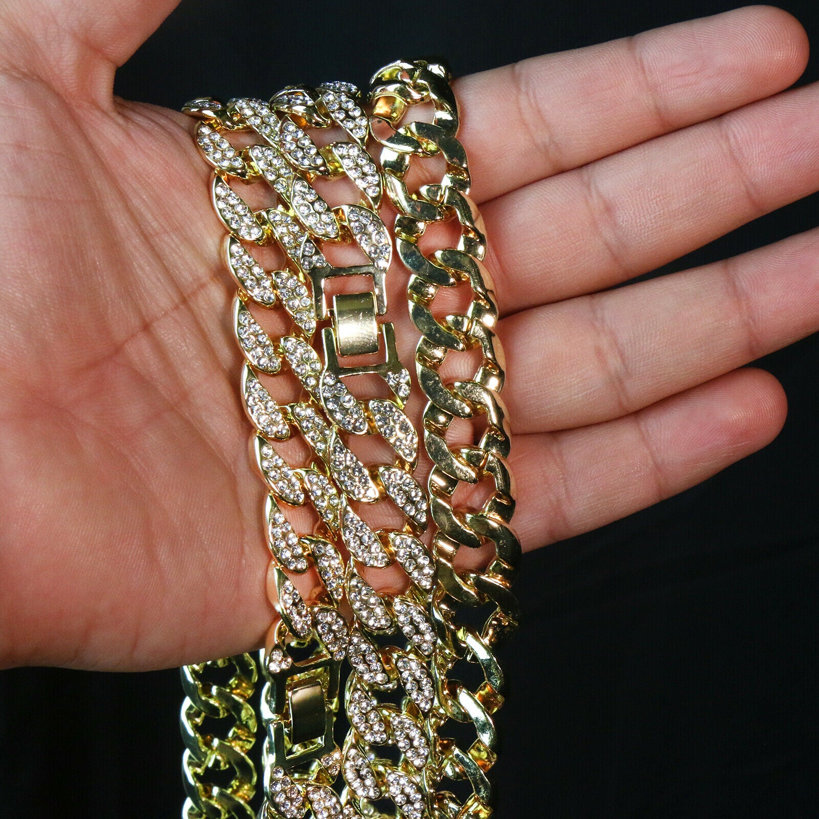 20" Inches Tennis & Cuban Iced Chain Set