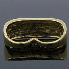 GOLD 2 FINGER KNUCKLE ICED