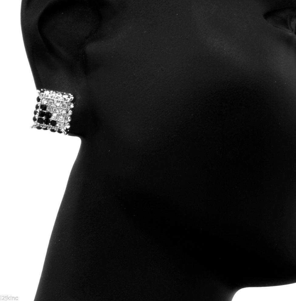CUBE BLACK/CLEAR SILVER FILLED