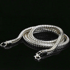 Baby 38 Iced out Pendant Silver Plated Franco Chain 4mm 24"