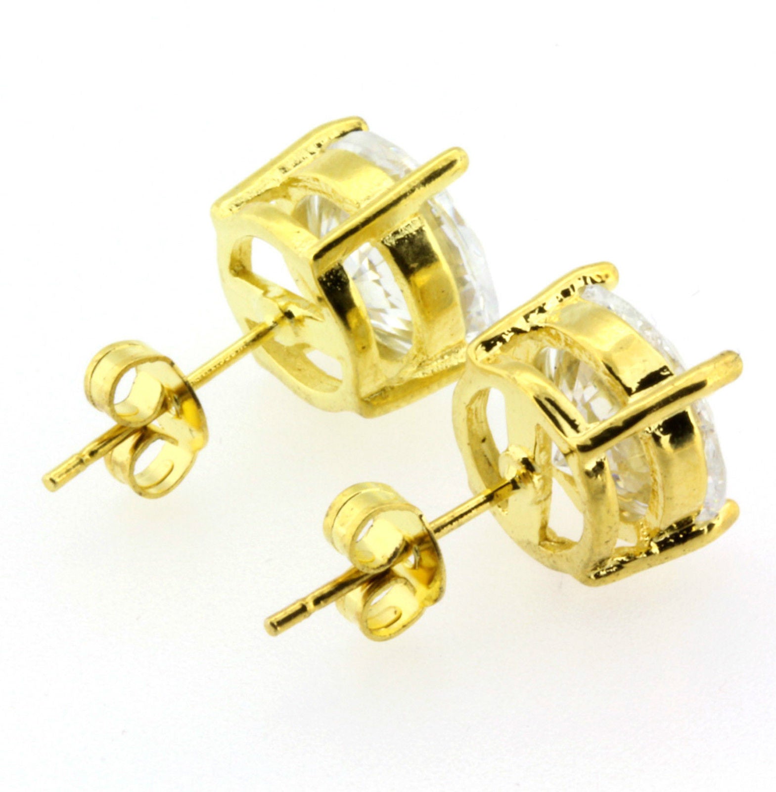 Gold Cz Circle Cubic 6 pcs