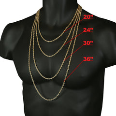 11 Retro Bred Shoe 14k Gold Pendant 20" Inch 4mm Rope Choker Chain