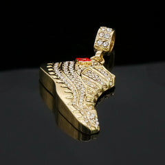 Retro 11 Shoe 4 Pcs Set Cuban, Tennis & Rope Chain Bundle Gold PT