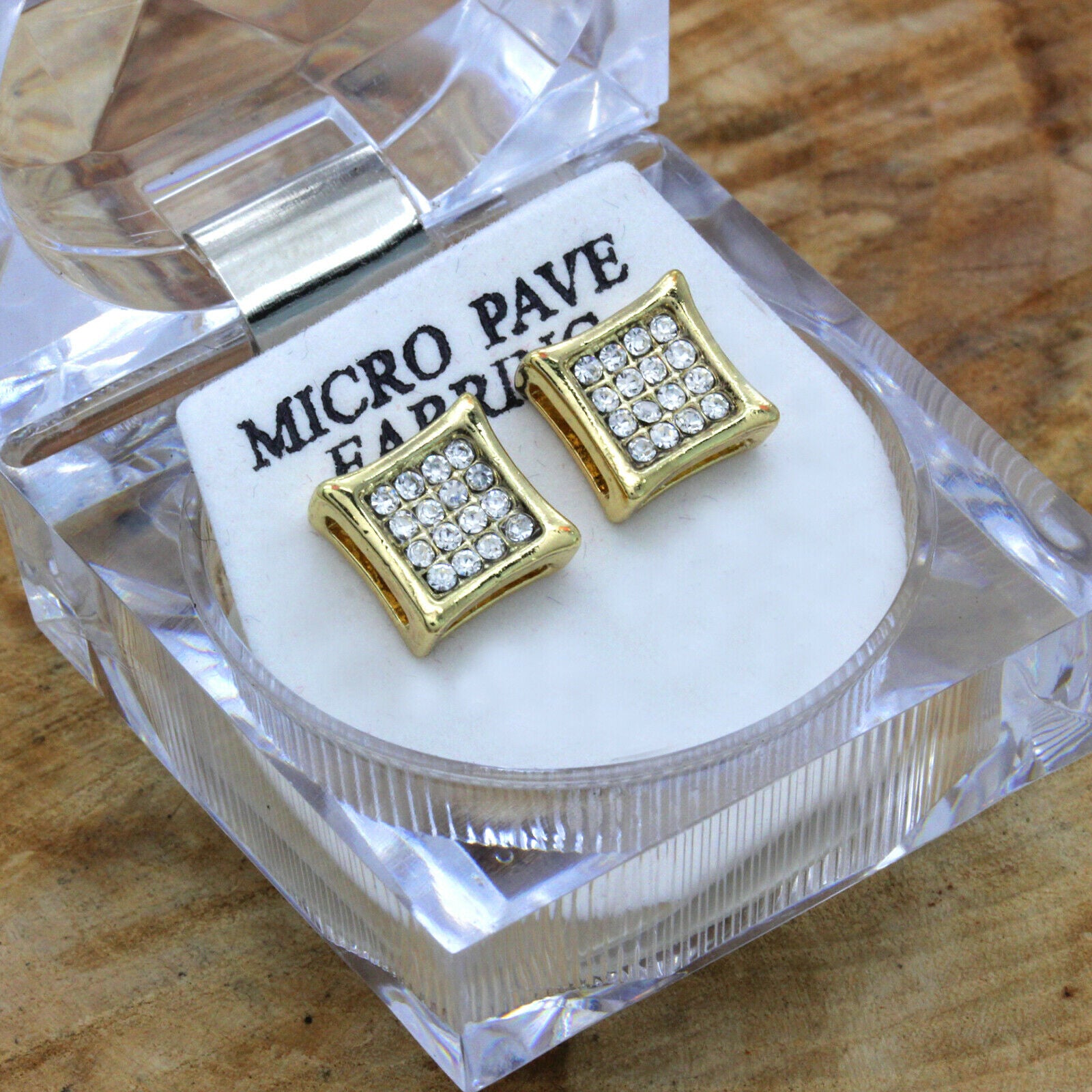 Cz KITE GOLD FILLED EARRINGS