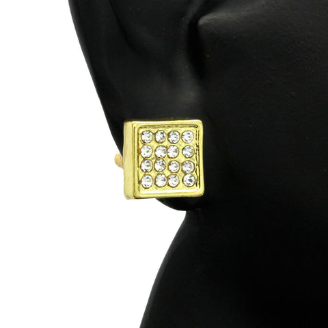 Cz Micro Pave GOLD FILLED EARRINGS