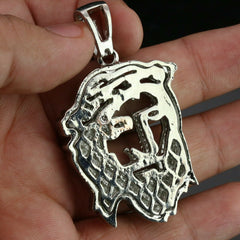 3pc Silver Plated Thick Hollow Jesus w/ Fully Cz Cuban & Tennis Chain 18"/20"