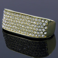 GOLD 2 FINGER KNUCKLE ICED