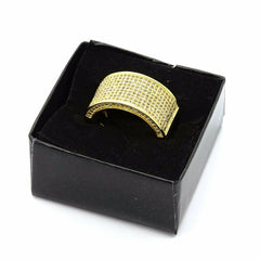 GOLD ROUND DOME ICED