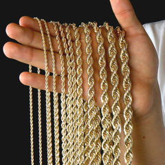 Gold Rope Chain 24"