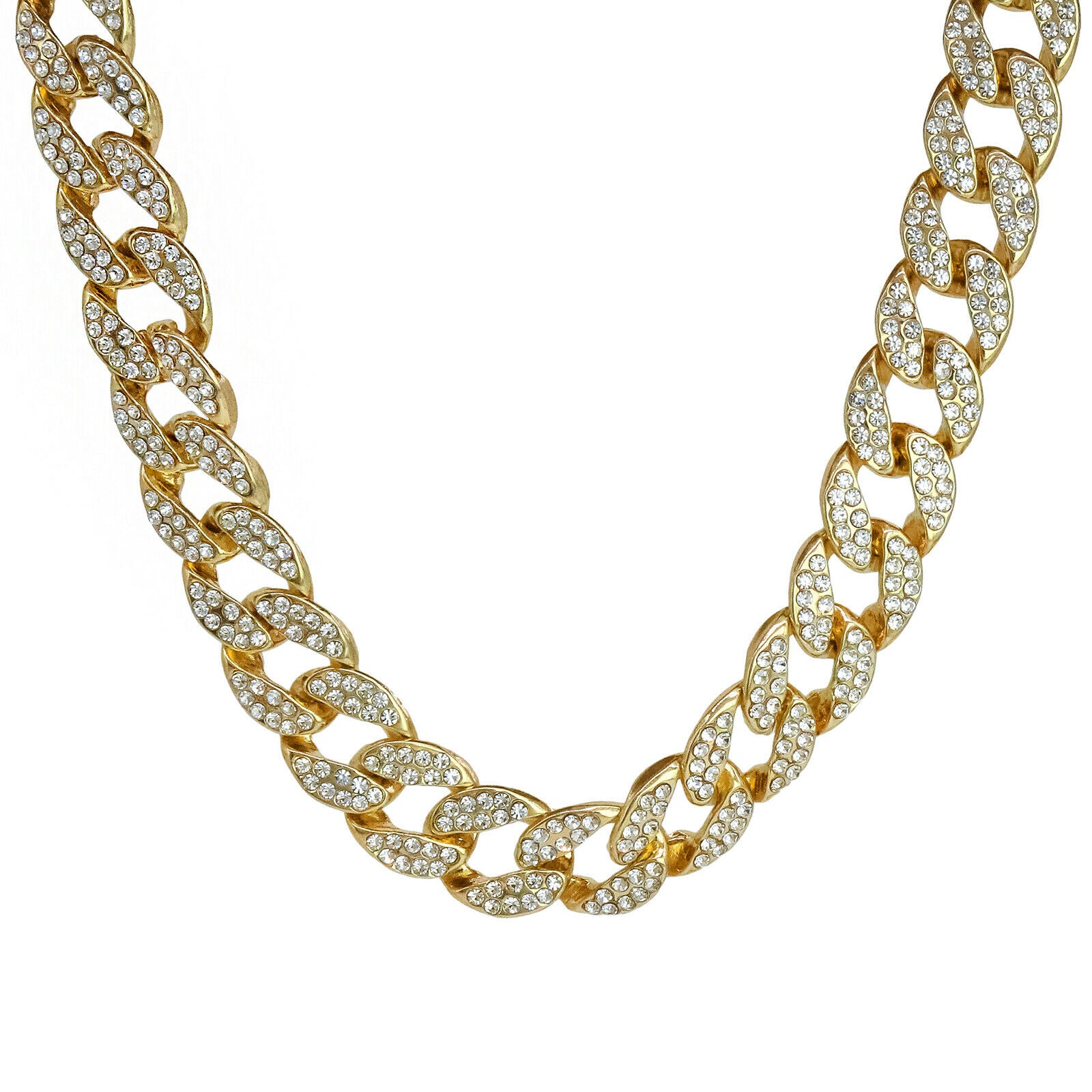 4 Pcs Set Cuban, Tennis, Rope Chain & 38 Baby Gold Plated