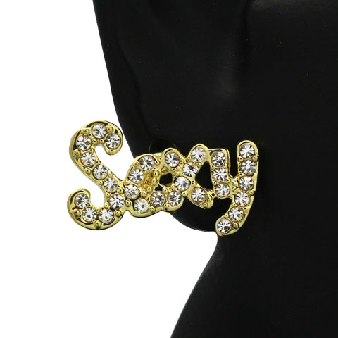 Cz SEXY GOLD FILLED EARRINGS