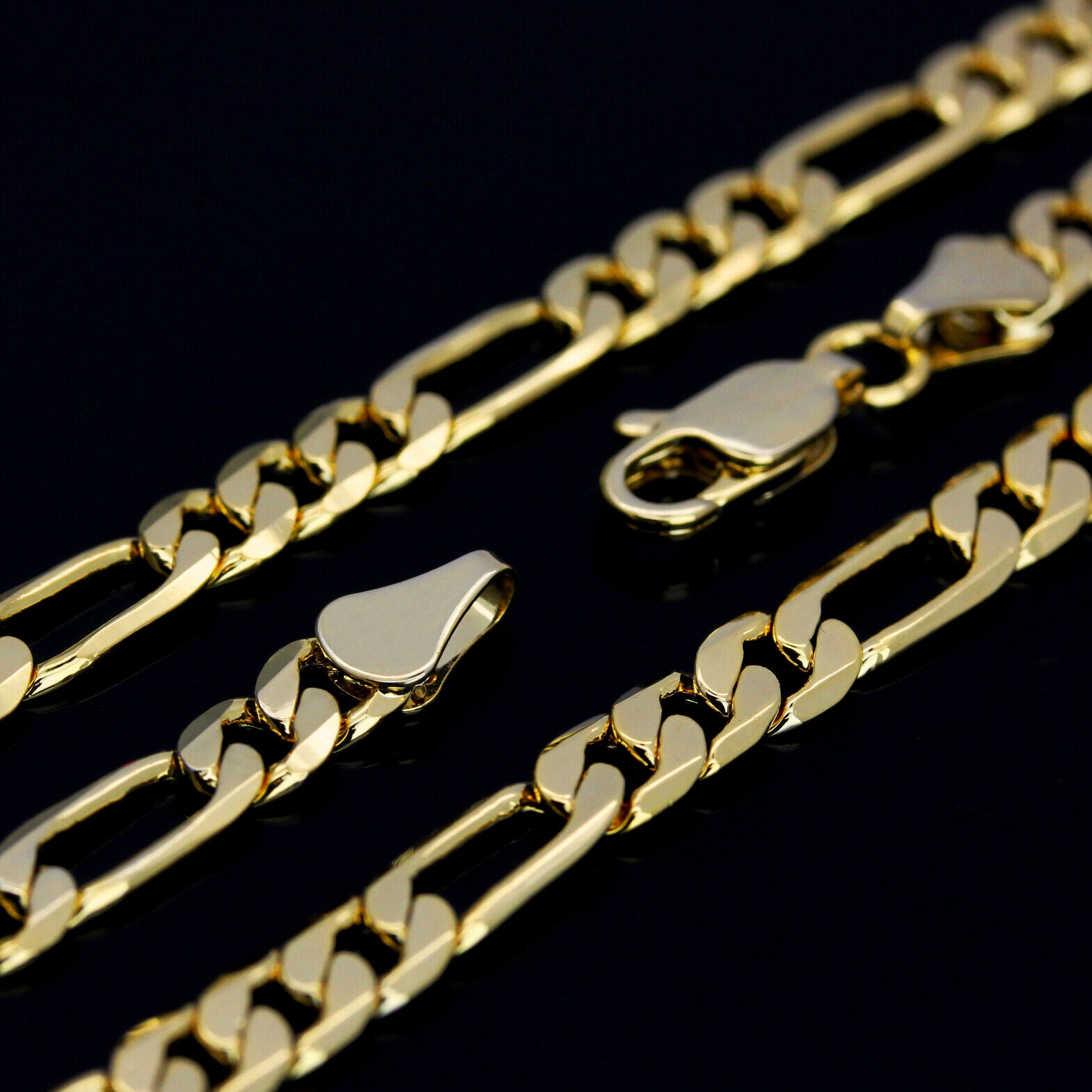 Child Jesus Worship & King Drip Pendant 20, 24" Cubic-Zirconia Gold Plated Figaro Chain