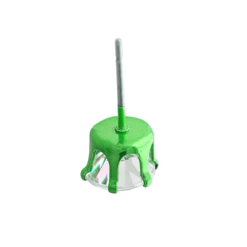 Green Cz Round 12pcs
