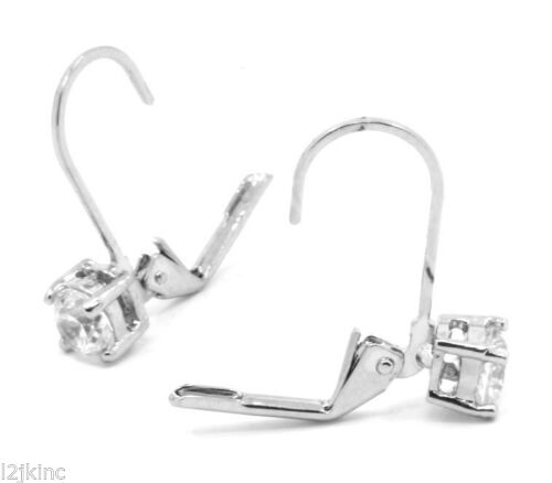 Cz Silver French Hook Drop