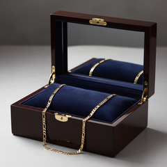 6 MM/24" FIGARO LINK CHAIN NECKLACE 14K REAL GOLD FILLED