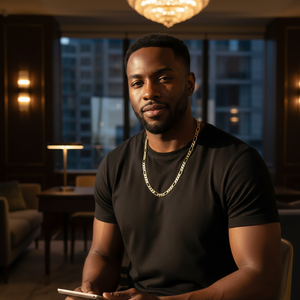 9 MM/24" FIGARO LINK CHAIN NECKLACE 14K REAL GOLD FILLED