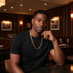 10 MM/24" FIGARO LINK CHAIN NECKLACE 14K REAL GOLD FILLED