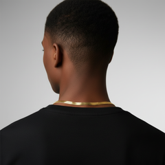 24" Herringbone Necklace 4mm-11mm