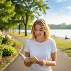 6 MM/18" FIGARO LINK CHAIN NECKLACE SLIM 14K REAL GOLD FILLED