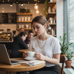 6 MM/30" FIGARO LINK CHAIN NECKLACE SLIM 14K REAL GOLD FILLED