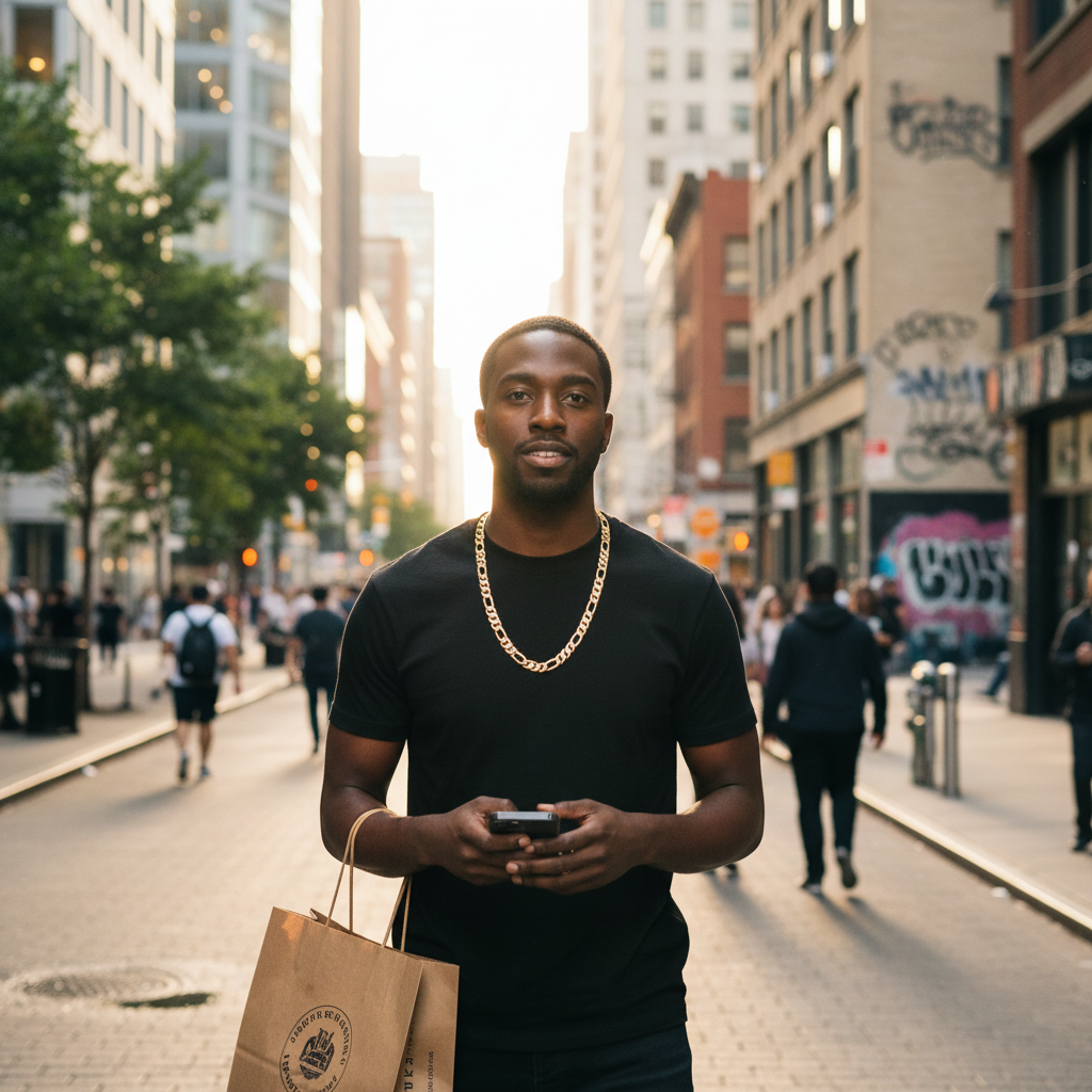 FROSTED 11 MM/24" FIGARO LINK CHAIN NECKLACE 14K REAL GOLD FILLED
