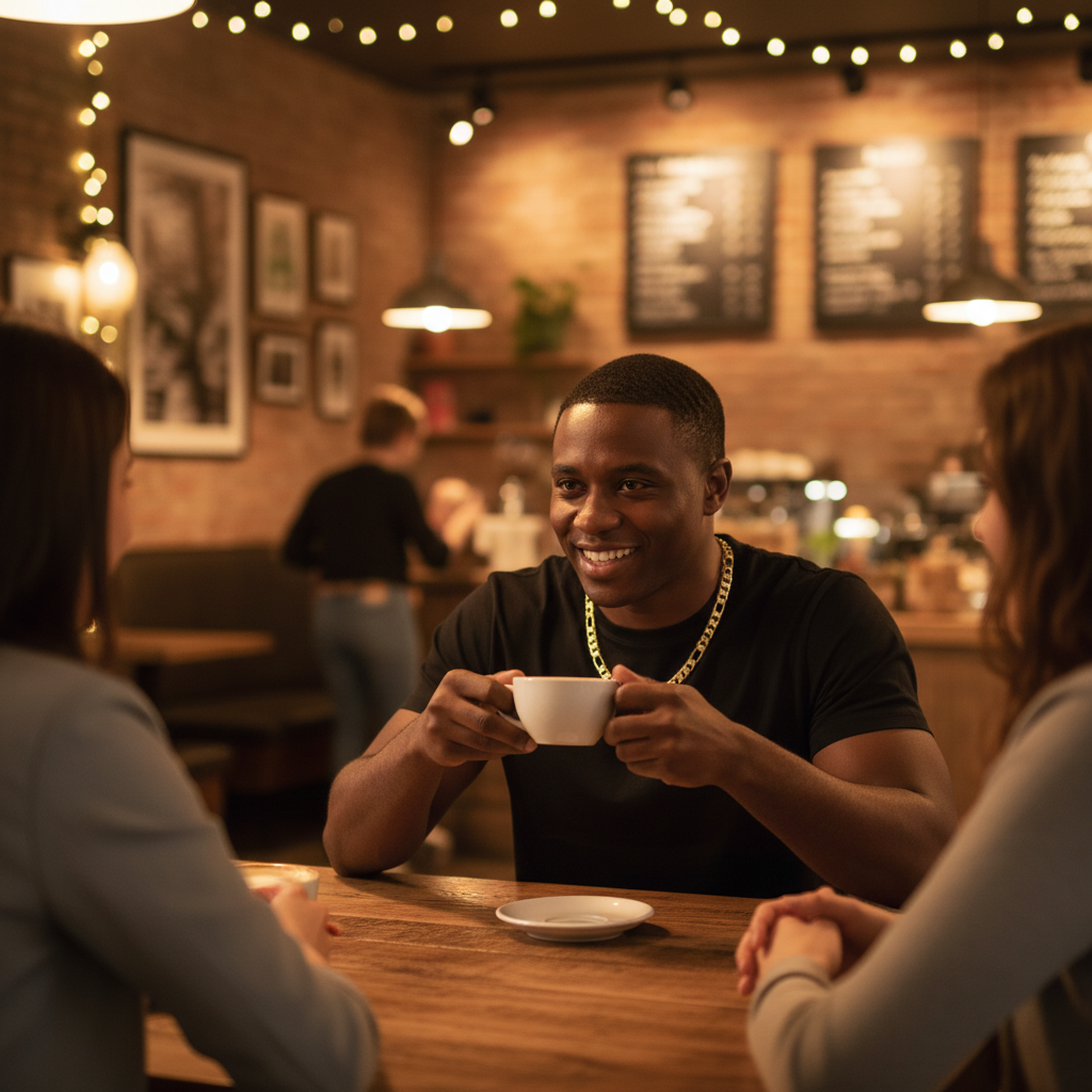 FROSTED 12 MM/24" FIGARO LINK CHAIN NECKLACE 14K REAL GOLD FILLED