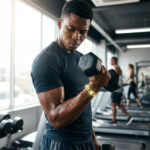 9MM/8"INCHES WIDE  14K GOLD FINISH  FIGARO LINK BRACELET