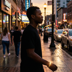 11MM/9"INCHES 14K GOLD FINISH  WIDE FIGARO LINK BRACELET