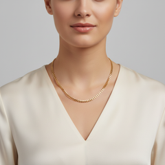 5mm 24" Flat Cuban Chain Necklace