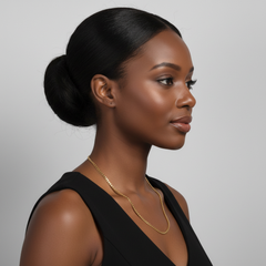 4mm 24" Flat Cuban Chain Necklace