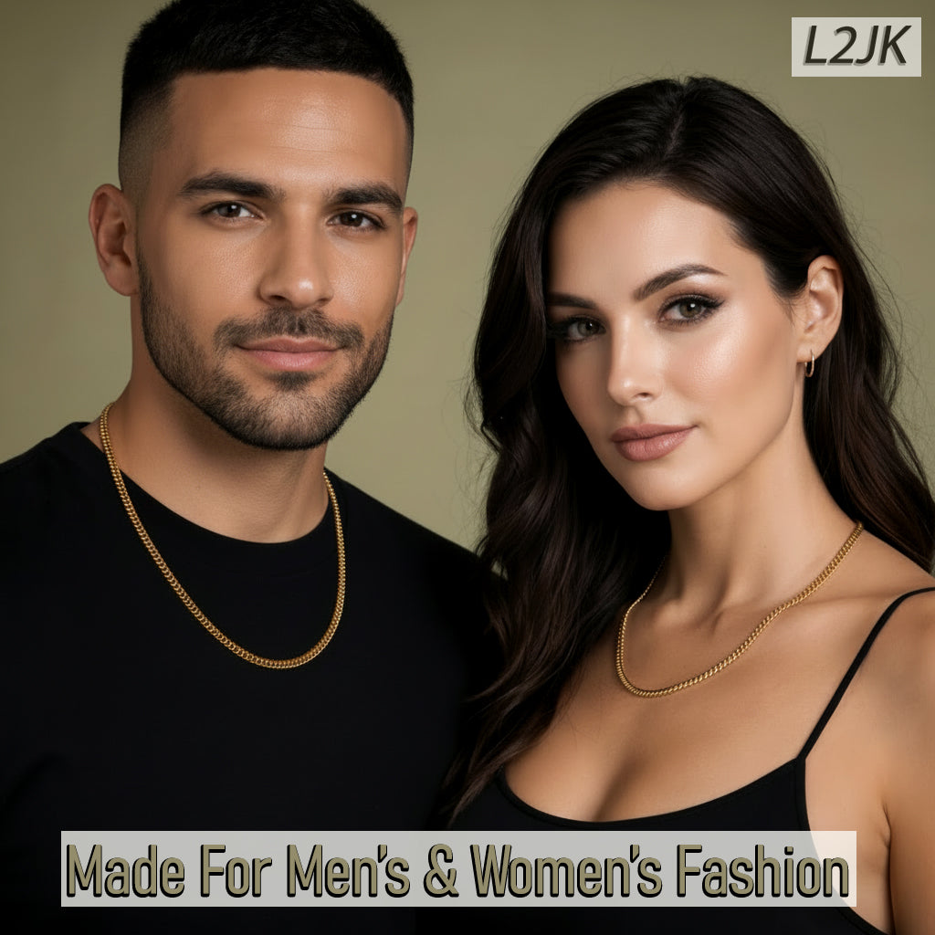 3mm 20" 24" 30" Slim Cuban Chain Necklace