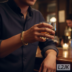 14K Solid Cuban Link Bracelet 8.5" - 10mm Gold Plated